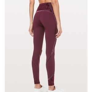Lululemon Wunder Under High Rise Tight in Flocked Dark Adobe